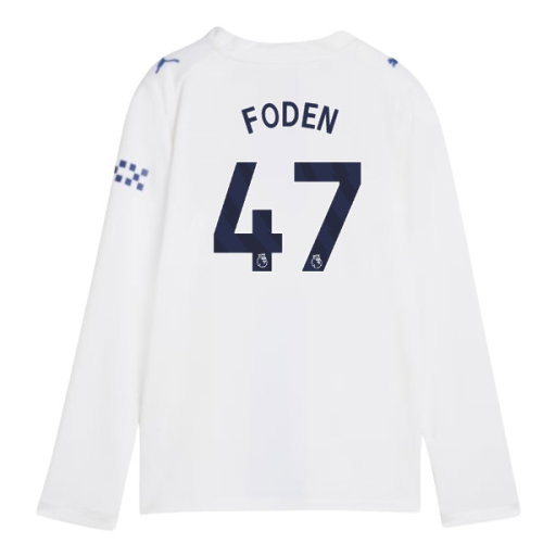 2026-2027 Man City Third Long Sleeve Shirt (Kids) (Foden 47)