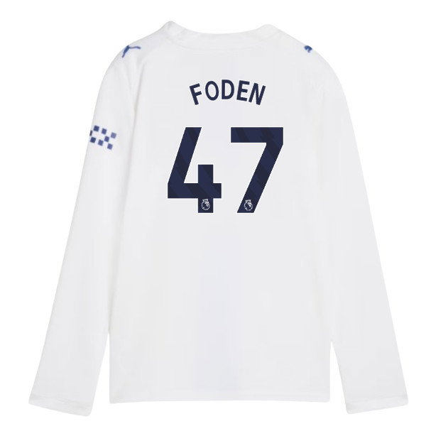 2026-2027 Man City Third Long Sleeve Shirt (Kids) (Foden 47)