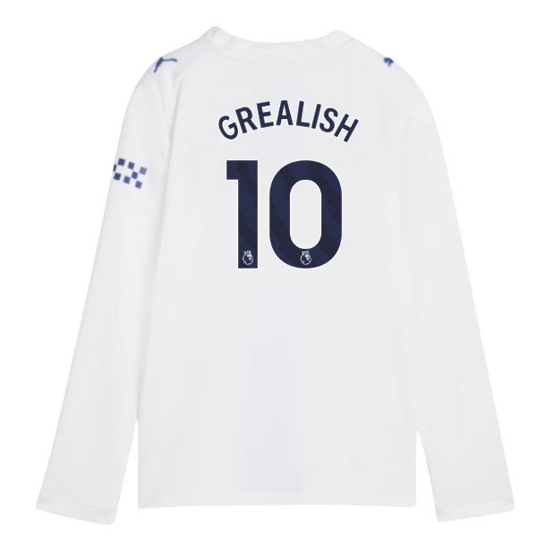 2026-2027 Man City Third Long Sleeve Shirt (Kids) (Grealish 10)