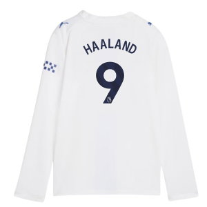 2026-2027 Man City Third Long Sleeve Shirt (Kids) (Haaland 9)