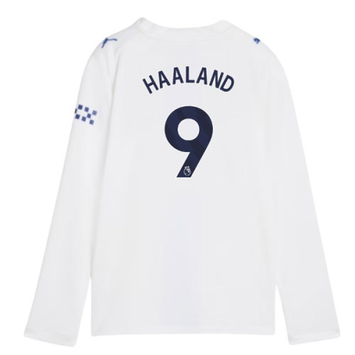 2026-2027 Man City Third Long Sleeve Shirt (Kids) (Haaland 9)
