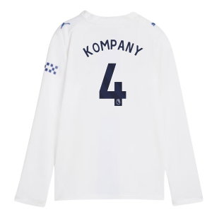 2026-2027 Man City Third Long Sleeve Shirt (Kids) (Kompany 4)