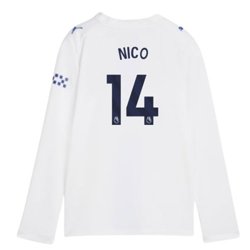 2026-2027 Man City Third Long Sleeve Shirt (Kids) (Nico 14)