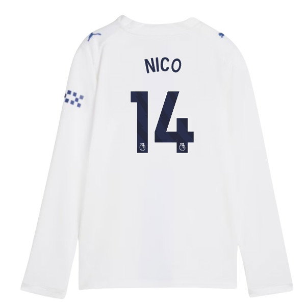 2026-2027 Man City Third Long Sleeve Shirt (Kids) (Nico 14)