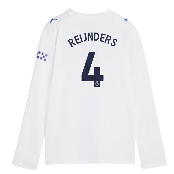 2026-2027 Man City Third Long Sleeve Shirt (Kids) (Reijnders 4)