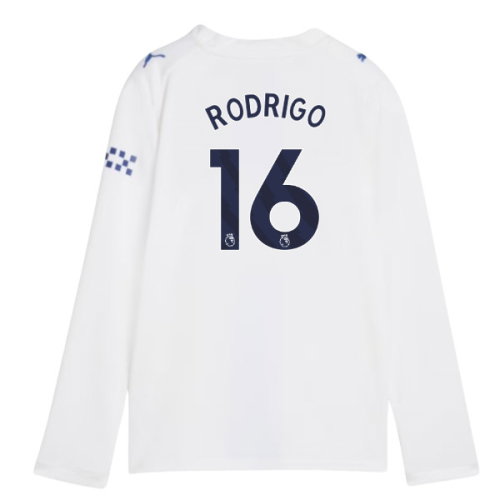 2026-2027 Man City Third Long Sleeve Shirt (Kids) (Rodrigo 16)