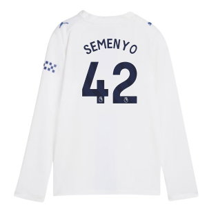 2026-2027 Man City Third Long Sleeve Shirt (Kids) (Semenyo 42)