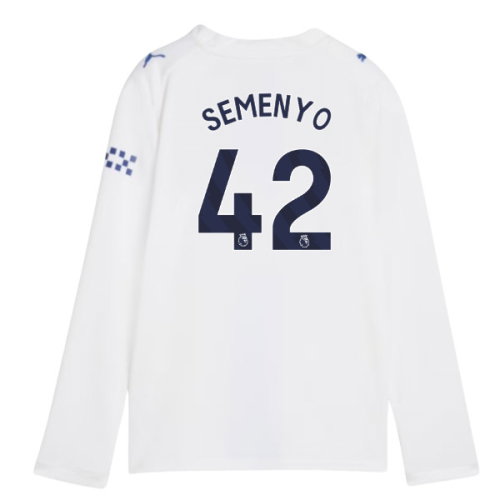2026-2027 Man City Third Long Sleeve Shirt (Kids) (Semenyo 42)