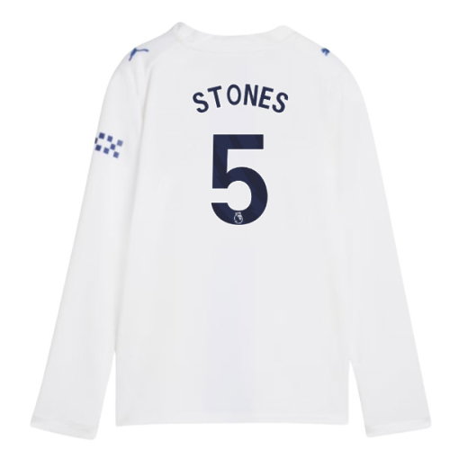 2026-2027 Man City Third Long Sleeve Shirt (Kids) (Stones 5)