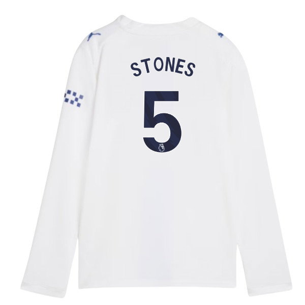 2026-2027 Man City Third Long Sleeve Shirt (Kids) (Stones 5)