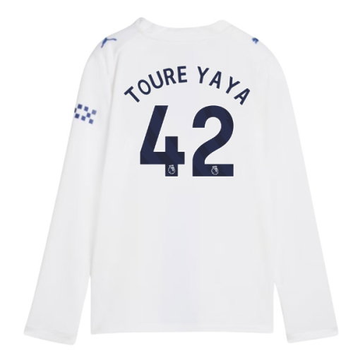 2026-2027 Man City Third Long Sleeve Shirt (Kids) (Toure Yaya 42)