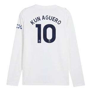2026-2027 Man City Third Long Sleeve Shirt (Kun Aguero 10)