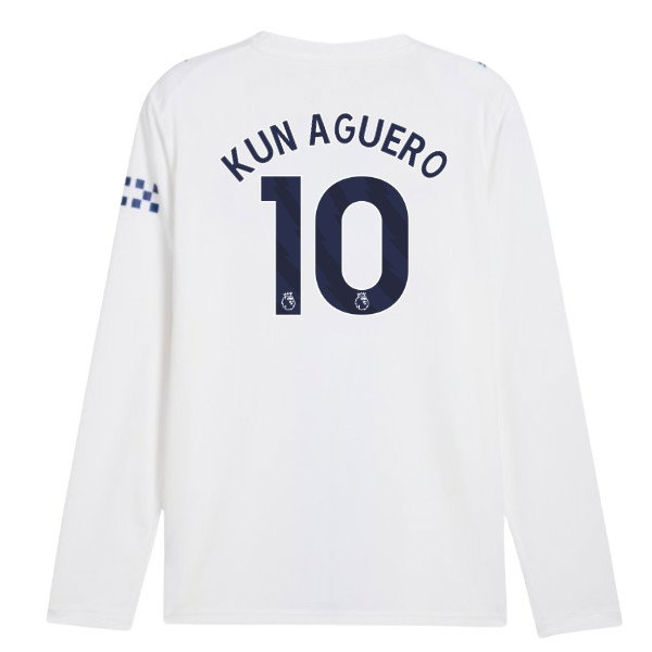 2026-2027 Man City Third Long Sleeve Shirt (Kun Aguero 10)