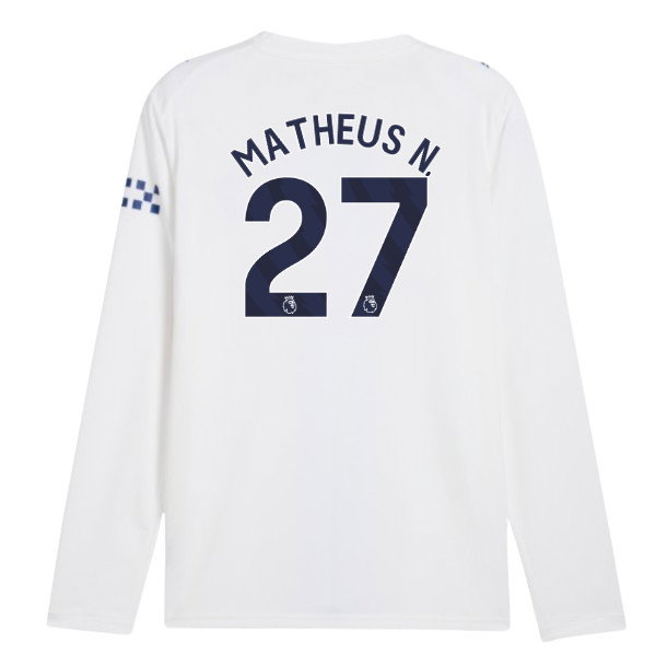 2026-2027 Man City Third Long Sleeve Shirt (Matheus N. 27)