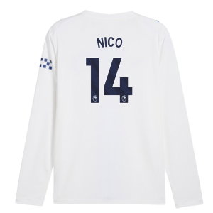 2026-2027 Man City Third Long Sleeve Shirt (Nico 14)