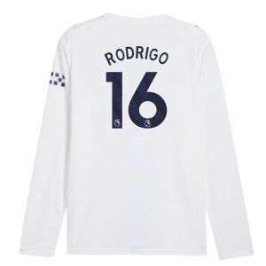 2026-2027 Man City Third Long Sleeve Shirt (Rodrigo 16)