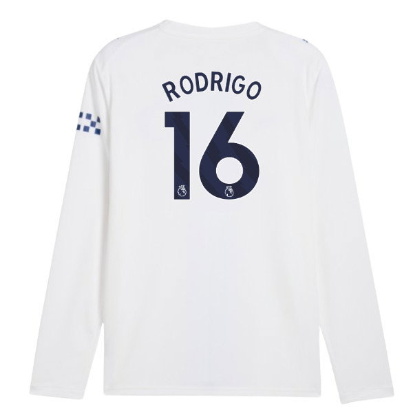 2026-2027 Man City Third Long Sleeve Shirt (Rodrigo 16)