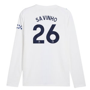 2026-2027 Man City Third Long Sleeve Shirt (Savinho 26)