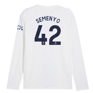 2026-2027 Man City Third Long Sleeve Shirt (Semenyo 42)
