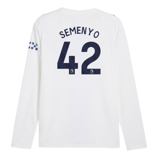 2026-2027 Man City Third Long Sleeve Shirt (Semenyo 42)