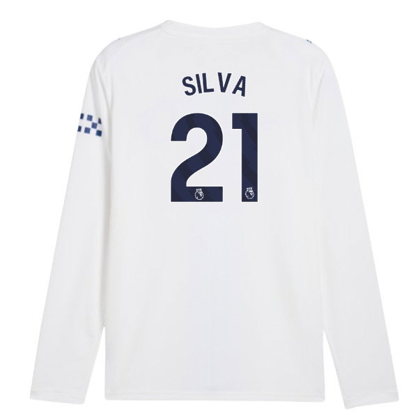 2026-2027 Man City Third Long Sleeve Shirt (Silva 21)