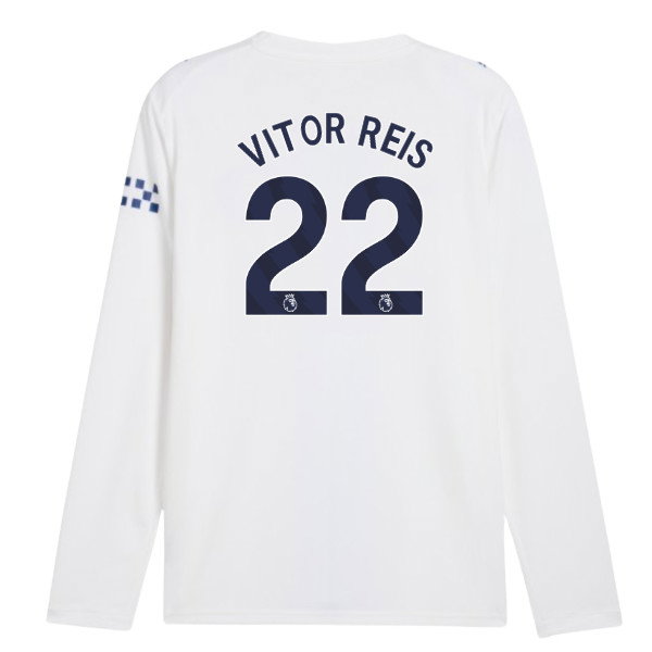 2026-2027 Man City Third Long Sleeve Shirt (Vitor Reis 22)