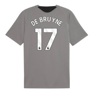 2026-2027 Man City Training Jersey (Cast Iron) (De Bruyne 17)