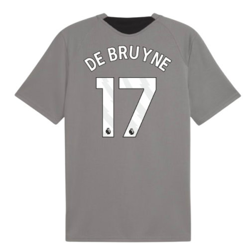 2026-2027 Man City Training Jersey (Cast Iron) (De Bruyne 17)