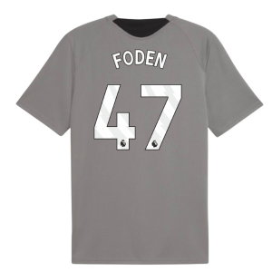 2026-2027 Man City Training Jersey (Cast Iron) (Foden 47)