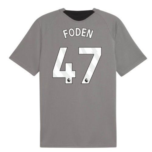 2026-2027 Man City Training Jersey (Cast Iron) (Foden 47)