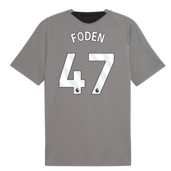 2026-2027 Man City Training Jersey (Cast Iron) (Foden 47)