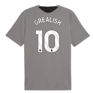 2026-2027 Man City Training Jersey (Cast Iron) (Grealish 10)
