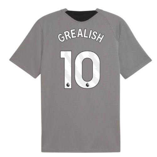 2026-2027 Man City Training Jersey (Cast Iron) (Grealish 10)