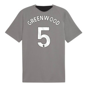 2026-2027 Man City Training Jersey (Cast Iron) (Greenwood 5)