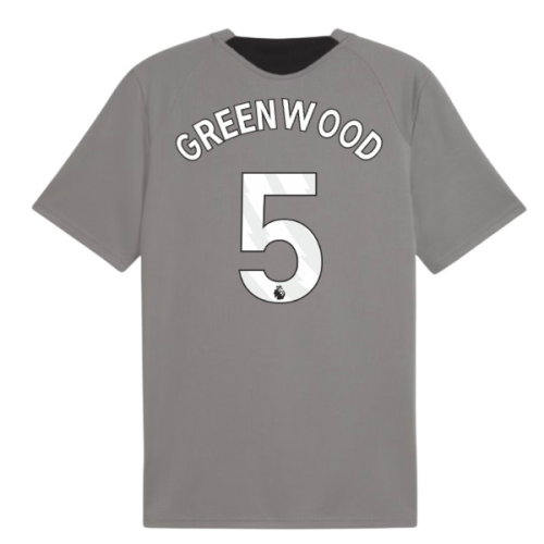 2026-2027 Man City Training Jersey (Cast Iron) (Greenwood 5)