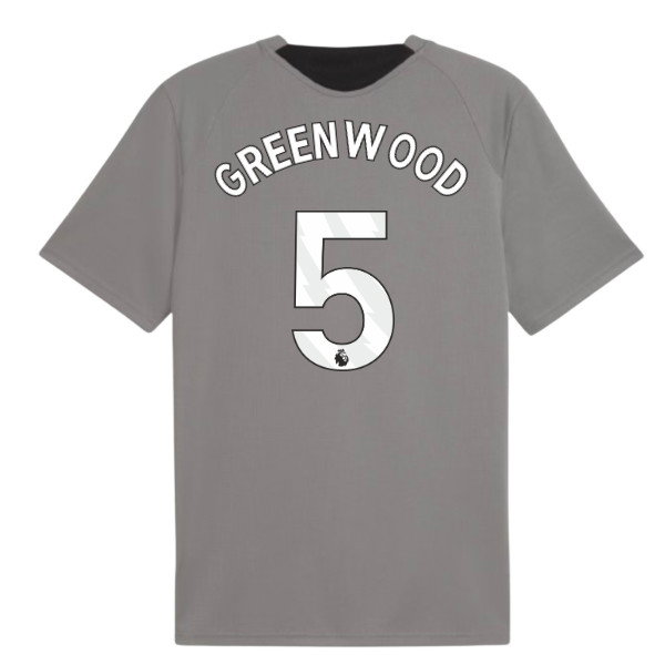 2026-2027 Man City Training Jersey (Cast Iron) (Greenwood 5)