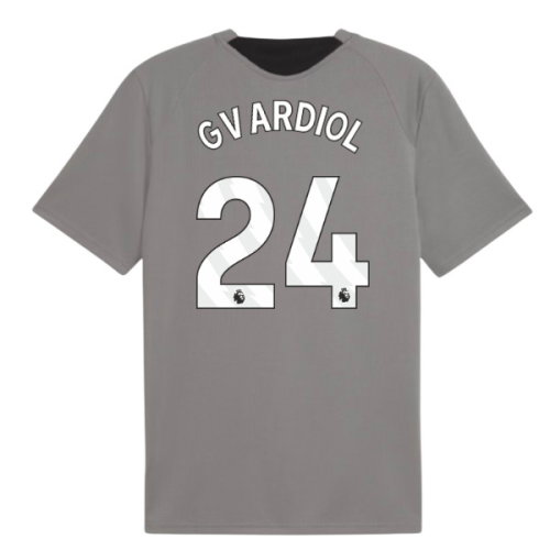 2026-2027 Man City Training Jersey (Cast Iron) (Gvardiol 24)