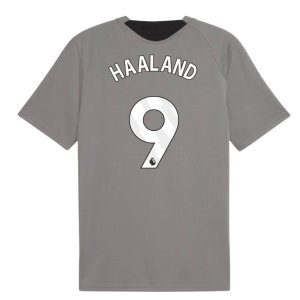 2026-2027 Man City Training Jersey (Cast Iron) (Haaland 9)