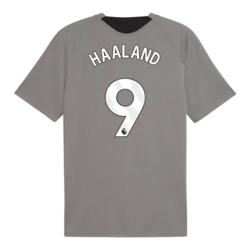 2026-2027 Man City Training Jersey (Cast Iron) (Haaland 9)
