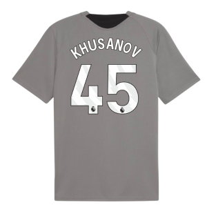2026-2027 Man City Training Jersey (Cast Iron) (Khusanov 45)