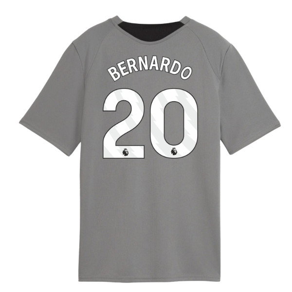 2026-2027 Man City Training Jersey (Cast Iron) - Kids (Bernardo 20)
