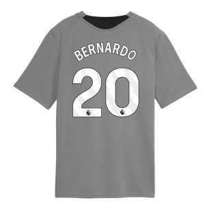 2026-2027 Man City Training Jersey (Cast Iron) - Kids (Bernardo 20)