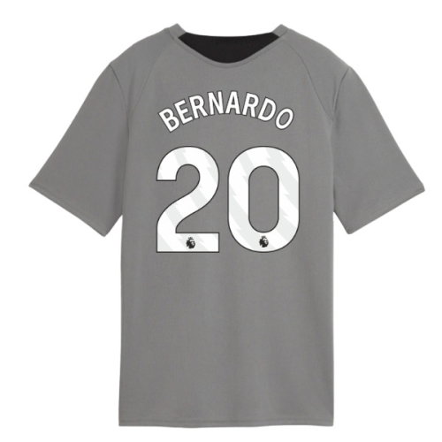 2026-2027 Man City Training Jersey (Cast Iron) - Kids (Bernardo 20)