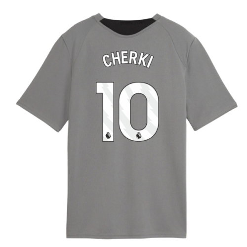 2026-2027 Man City Training Jersey (Cast Iron) - Kids (Cherki 10)