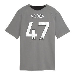 2026-2027 Man City Training Jersey (Cast Iron) - Kids (Foden 47)