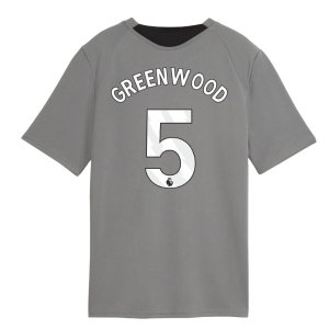 2026-2027 Man City Training Jersey (Cast Iron) - Kids (Greenwood 5)