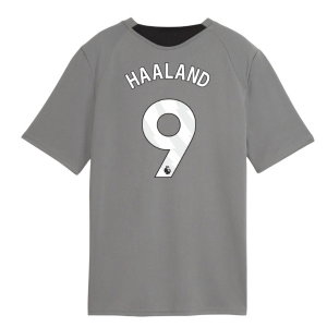 2026-2027 Man City Training Jersey (Cast Iron) - Kids (Haaland 9)