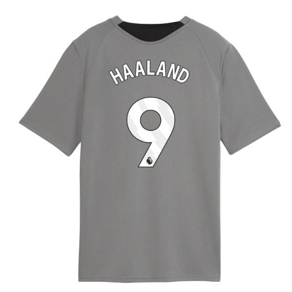 2026-2027 Man City Training Jersey (Cast Iron) - Kids (Haaland 9)