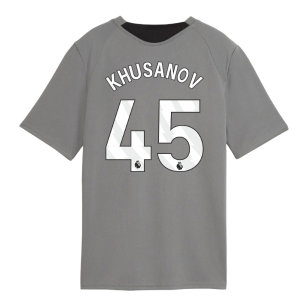 2026-2027 Man City Training Jersey (Cast Iron) - Kids (Khusanov 45)