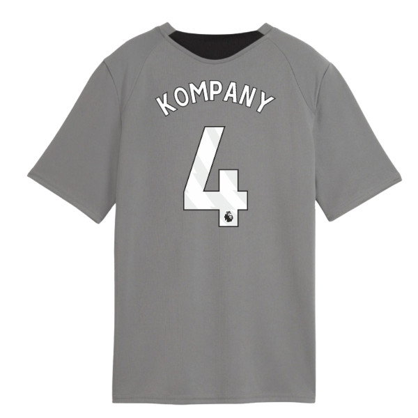 2026-2027 Man City Training Jersey (Cast Iron) - Kids (Kompany 4)